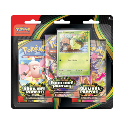 Tripack Pokémon ME03 Équilibre Parfait FR scellé avec carte promo