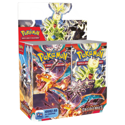 Display Pokémon EV3 Flammes Obsidiennes FR