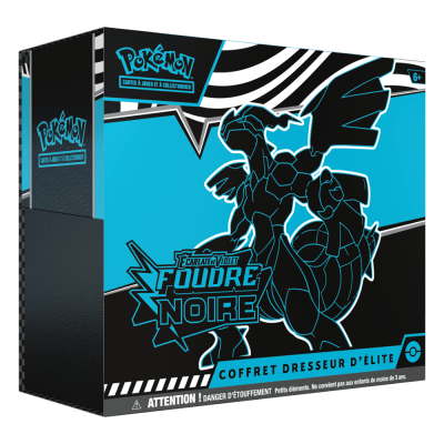 ETB Pokémon EV10.5 Foudre Noire FR avec 9 boosters et carte promo Fulguris