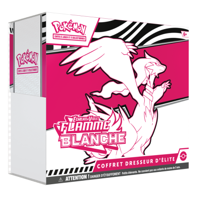 ETB Pokémon EV10.5 Flamme Blanche FR avec 9 boosters et carte promo Boréas