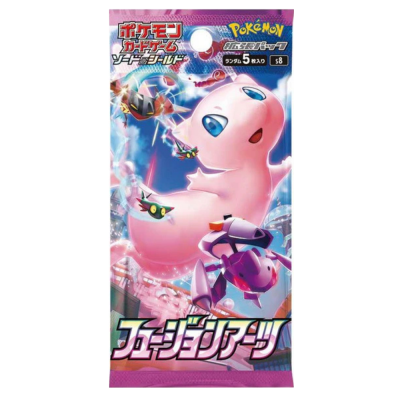 Booster Pokémon S8 Fusion Arts japonais scellé 5 cartes